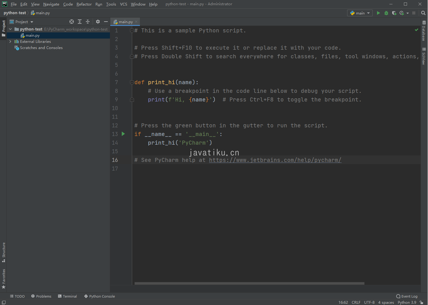PyCharm 创建新项目